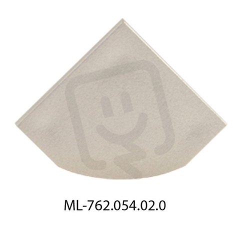 Koncovka pro RT bez otvoru, stříbrná barva, 1 ks MCLED ML-762.054.02.0