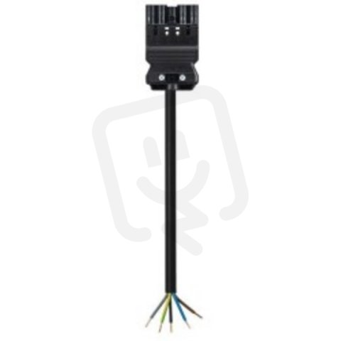 kabel s jedním konektorem gesis, 5-pól, 5*1,5mm2, vidlice, délka 5m, černý