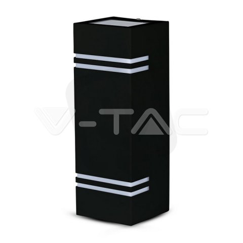 Wall Sleek Wall Fitting GU10 Square Blac