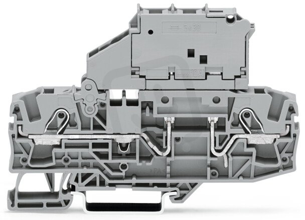 2vodičová pojistková svorka pro pojistkovou vložku G 5x30 mm, šedá