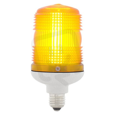 SIRENA Maják zábleskový MINIFLASH X 12/24 V, ACDC, IP54, E27, žlutá, světle šedá