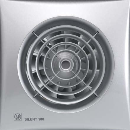 SILENT 100 CRIZ Silver 1165809 IP45 tichý malý axiální ventilátor