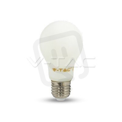 LED žárovka V-TAC 4W Filament E27 A60 White Cover White VT-1934