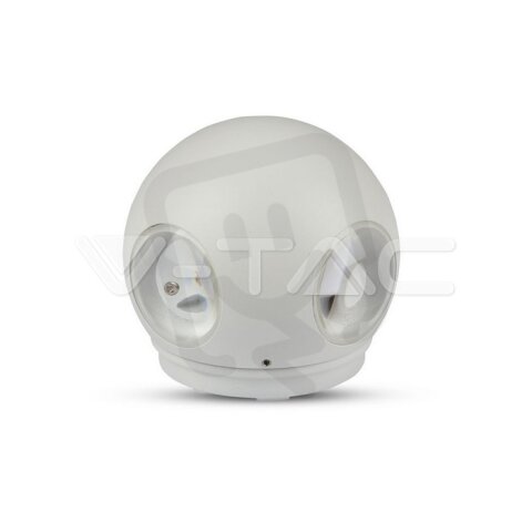 4W LED Wall Light White Body Round 4000K