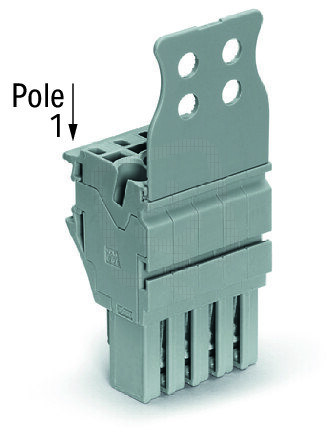 Pružinová svorka Push-in CAGE CLAMP 4mm2 šedá 1pól. WAGO 2022-101/132-000