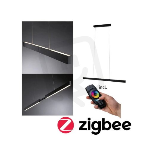 LED závěsné svítidlo Smart Home Zigbee Aptare 2700K/2x18/1x18W černá stmívatelné