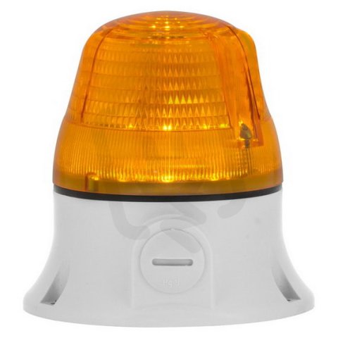 Svítidlo signální MICROLAMP LED 12/24 V, ACDC, IP54, M16, oranžová, světle šedá