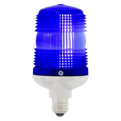 SIRENA Maják zábleskový MINIFLASH X 110 V, AC, IP54, E27, modrá, světle šedá