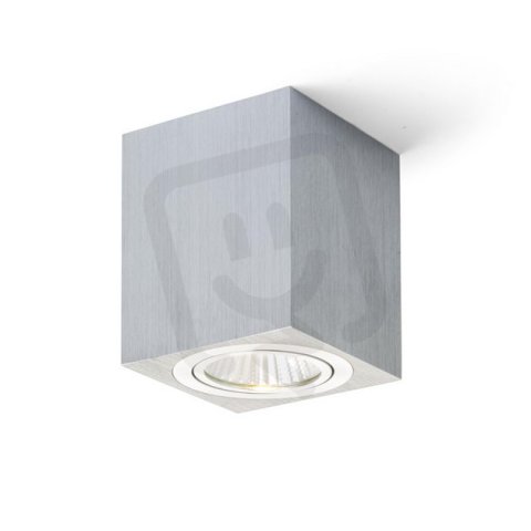 MAYO SQ stropní výklopná česaný hliník 230V/700mA LED 9W 36° 2700K RENDL R10325