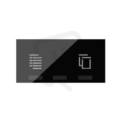 Kryt iO Master žaluziové tlačítko - centrální ovládání žaluzií :3067 černý