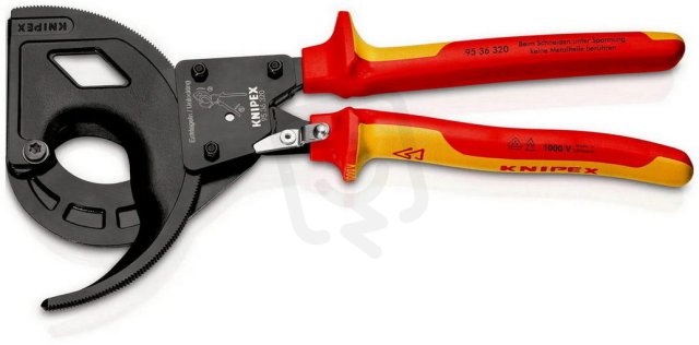 Kleště na kabely (rohatka se západkou, 3rychlostní) 320 mm KNIPEX 95 36 320