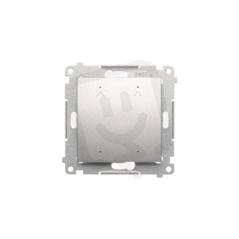 Ovladač žaluziový elektronický dvojnásobny, 6A, stříbrná DEZ2.01/43