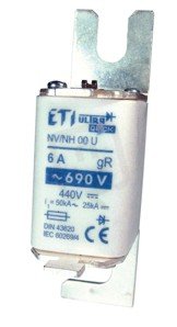 Nožová pojistka S00C UQU aR 80/20A/690V ETI 004331006