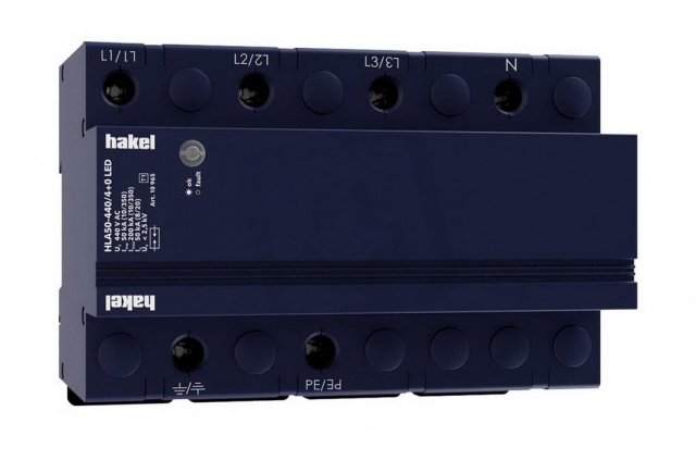 Svodič impulzních proudů HLA50-440/4+0 LED SPD typ 1 HAKEL 10965
