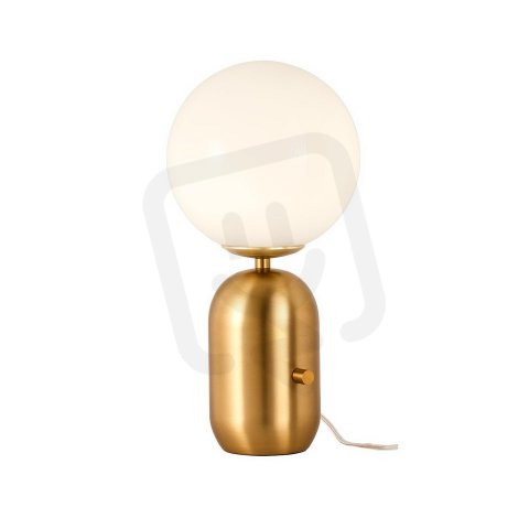 Stolní lampa HELIOS VE 1x28W E14 MATT GOLD /WHITE GLASS D150 REDO 01-2929