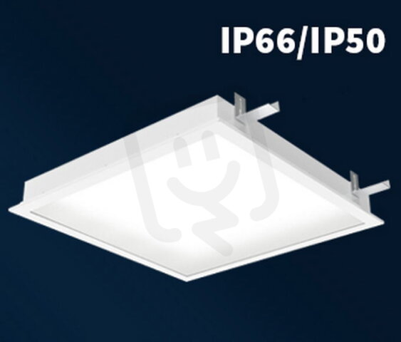 Vestavné svítidlo MULTIODIS-LED-M623-R-CGMP-3300-840-DALI, IP66/IP50, 1h