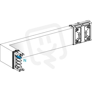 Koleno 400 A horizontální na míru doleva SCHNEIDER KSA400DLL42A