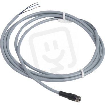 Kabel PVC s konektorem M8, přímý, zásuvka,4piny, L=2m TELEMECANIQUE XZCPV0941L2