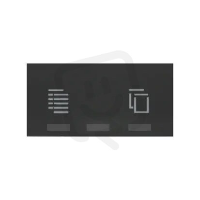 Kryt iO Master žaluziové tlačítko - centrální ovládání žaluzií :3067 černá matná