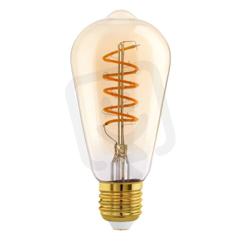 Světelný zdroj LM-E27-LED ST64 8W AMBER 2700K EGLO 110372