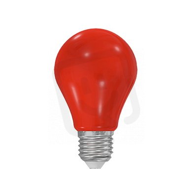 LED A60 230-240V 5W COLOURMAX E27 ČERVEN