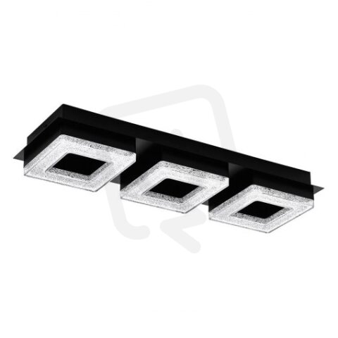 Nástěnné/stropní svítidlo FRADELO 1 LED černá/křišťál 10,5W IP20 EGLO 99325