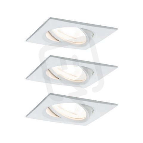 Vestavné svítidlo LED Nova hranaté 3x6,5W GU10 bílá mat nastavitelné 934.36