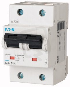 Eaton 211810 Jistič AZ,char C,2pólový,In=125A,Icn=15kA ,Icu=15kA AZ-2-C125