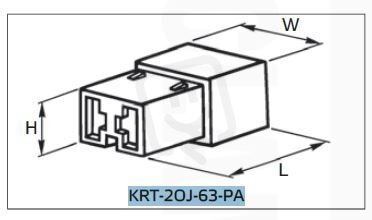 KRT-2OJ-63-PA kryt pro lisovací konektor