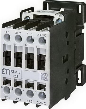 Motorový stykač CEM18.01-230V-50/60Hz, 3p, 3xNO+1xNC,32A/18A ETI 004644113