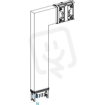Koleno 400 A vertikální na míru dolu SCHNEIDER KSA400DLF41A