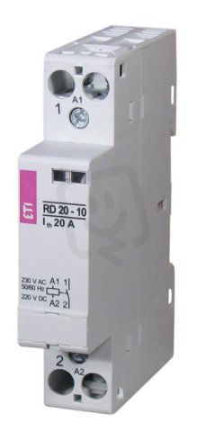 Modulární stykač RD 20-10, 1p, 1M, kontakty 1xNO,20A, 230V AC/DC ETI 002464000