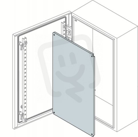 Montážní deska Zn 500x500MM (vxš) SR ABB PF5050