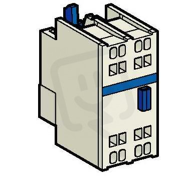 Schneider LADN113 Blok pomoc. kontaktů, pruž.svorky, montáž čelně, 1'Z' +1'V'