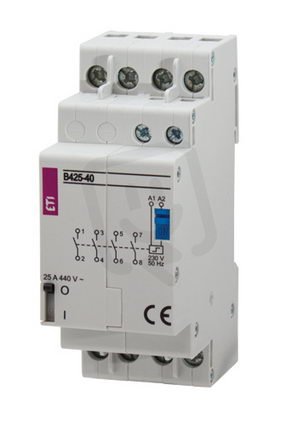 Bistabilní spínač RBS420-30, 3p, 2M, kontakty 3xNO,20A, 230V AC ETI 002464130