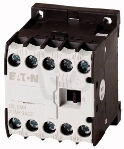 Eaton 12701 Malý stykač 4kW,4pólový 9A AC-3,20A AC-1,Uc=24V DC DILEM4-G