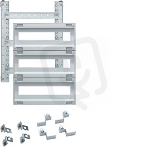 Nosná konstrukce s lištami DIN a přístr. krytem 500x400mm, 3x16 mod., System C