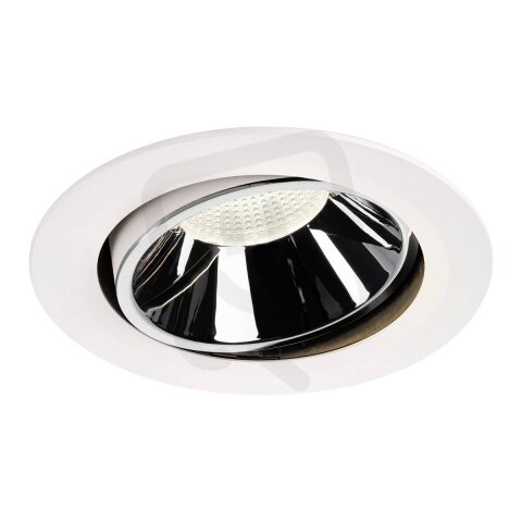 NUMINOS MOVE DL XL vnitřní LED zápustné stropní svítidlo bílá/chrom 4000K 55°