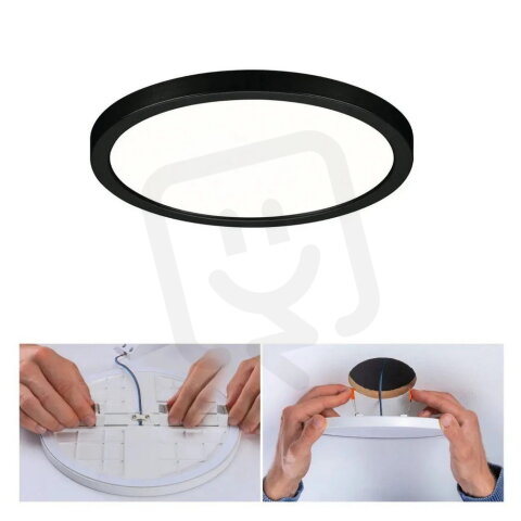 VariFit LED vestavné svítidlo Areo IP44 kruhové 175mm 4000K černá PAULMANN 79963