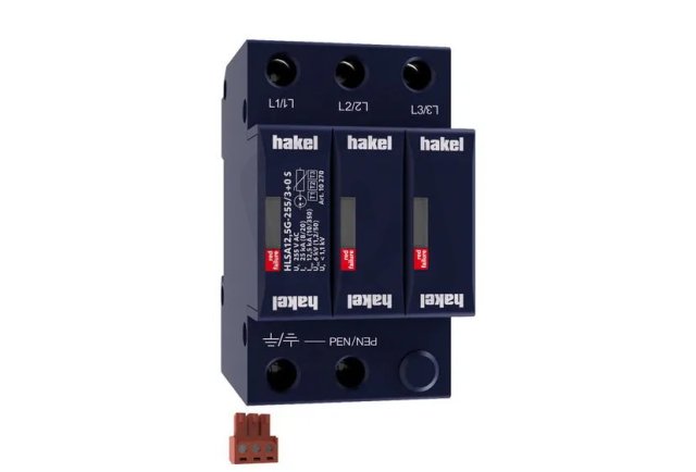 Svodič impulzních proudů a rázového přepětí HAKEL HLSA12,5G-255/3+0 S