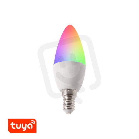 SMART LED žárovka Tuya RGBCCT E14-TU5W T-LED 021202