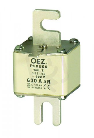 OEZ 10551 Pojistková vložka pro jištění polovodičů P50U06 630A aR