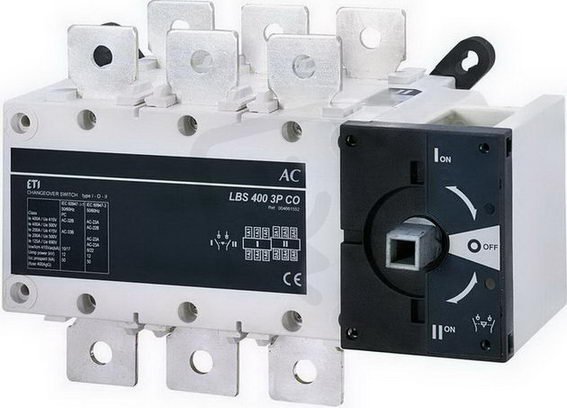 Přepínač LBS 400 3P CO, 3p,400A, 415V AC ETI 004661552