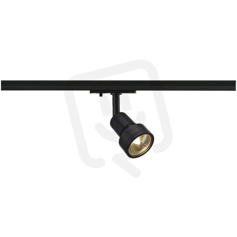 PURI lamp head, black, GU10, max. 50W, incl. 1-circuit adapter SLV 143390