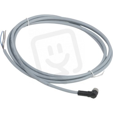 Kabel PVC s konektorem M8 zahnutý zásuvka,4 piny L=2m TELEMECANIQUE XZCPV1041L2