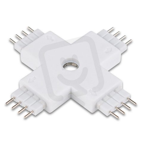 Propojovací konektor tvar X pro RGB LED pásky 10 mm MCLED ML-111.024.21.5