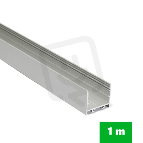 AL profil FKU78-02 pro LED, bez plexi, 1m, elox FK TECHNICS 4739559