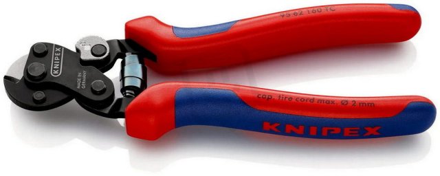 Nůžky na dratěná lanka pro kordové vlákno 160 mm KNIPEX 95 62 160 TC