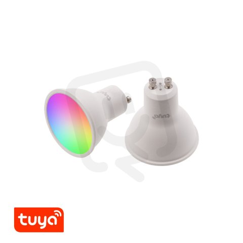 SMART LED žárovka Tuya RGBCCT GU10-TU5W T-LED 021203