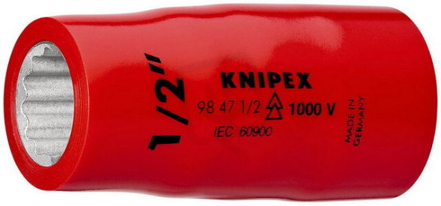 KNIPEX Nástrčný klíč (dvojitý šestihran) s vnitřním čtyřhranem 1/2'' 55 mm